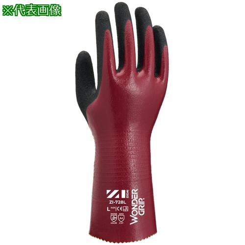 ■Weed 耐切創手袋 ZIZAI ZIー728L ニトリルフルコート Mサイズ(1双入)《60双入》〔品番:ZI728LM1P〕【7119896×60:0】[...