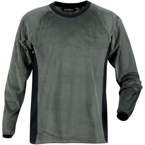 ■カジメイク 防寒着 8253 サーマルライトロングスリーブ セージグリーン 3L〔品番:8253663L〕【7124404:0】[送料別途見積り][掲外取寄][店頭受取不可]