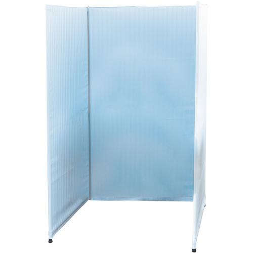 ■sanwa 無限ジッパーテーション 三つ折り270X157cm ブルー〔品番:00362877〕【7127418:0】[送料別途見積り][法人・事業所限定][外直送][店頭受取不可]