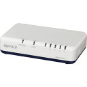 ■BUFFALO Giga5ポート スイッチングハブ 電源外付け プラスチック筐体 マグネットなし ホワイト〔品番:LSW7GT5EPLWH〕【7127671:...