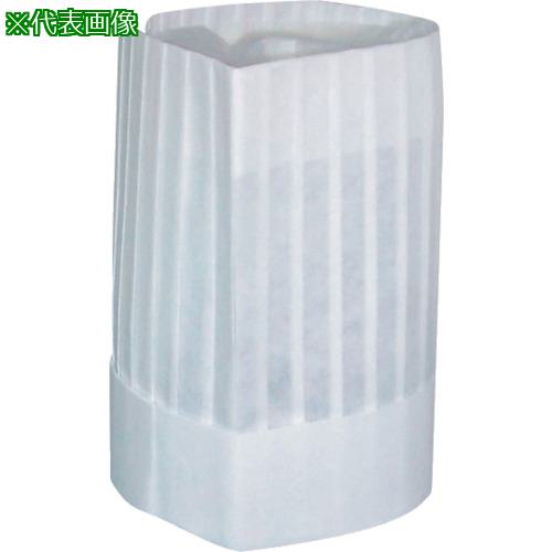 ■東京メディカル シェフハット 角型 全高25cm 50枚入《4箱入》〔品番:CH1250〕【7222645×4:0】[法人・..