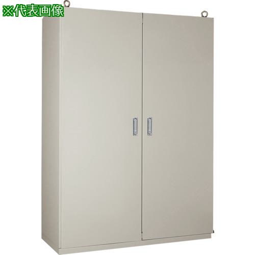 ■Nito 自立制御盤キャビネット E25-1223AC 両扉 クリーム色〔品番:E251223BC〕【72...