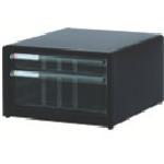 ■ナカバヤシ 書類ケース アバンテV2レターケース A4タテ型 浅1段X深1段 黒〔品番:ALC2D〕【7237090:0】[店頭受取不可]