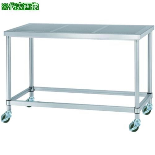 ■シンコー ステンレス作業台(パンチング天板・四方枠・SUS430)W450×D450×H800〔品番:PWZC4545800SU100〕【7321307:0】[送料別途見積り][法人・事業所限定][外直送][店頭受取不可]