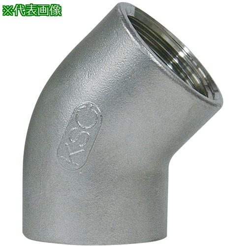《メーカー》（株）コノエ《品番》K-45L-304-25A《特長》●配管の向きを45度変えるために使用されるねじ込み継手です。●春日井製のKSGブランド品です。《用途》《仕様》●呼び径A:25●呼び径B:1●A(mm):29●B(mm):39●適合流体:水・空気・油など●検査圧力 漏れ(空気圧)(Mpa):0.6《仕様2》●形状・寸法規格:JIS B 2308●ねじ規格:JIS B 0203《原産国（名称）》中国《材質／仕上》●ステンレス SCS13(SUS304相当品)《セット内容／付属品》《注意》《JANコード》《本体質量》198.0g※こちらの商品は送料無料対象外です。※「送料無料」と表示されても別途送料が必要となりますのでご注意ください。コノエ　ねじ込み管継手　45°エルボ　SUS304　25A〔品番：K-45L-304-25A〕[注番:7321637][本体質量：198.0g]《包装時基本サイズ：××》〔包装時質量：〕分類》工事・照明用品》管工機材》ねじ込み管継手☆納期情報：取寄管理コード(005) メーカー直送品 (欠品の場合有り)