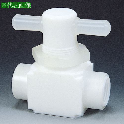 ■フロンケミカル フッ素樹脂(PTFE)メス二方パネル付バルブ圧入型 RC1/2〔品番:NR0010003〕【7344309:0】[送料別途見積り][掲外取寄][店頭受取不可]