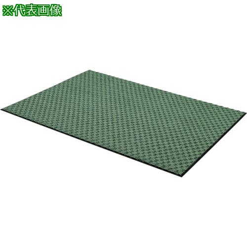 ■コンドル 別注カット品 風除室用マット ブイステップマット13(1平米あたり) 緑〔品番:F126OR〕【7366906:0】[送料別途見積り][掲外取寄][店頭受取不可](3)