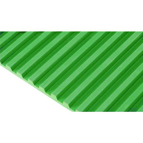 ■コンドル 床保護シート ゴム筋入長マット 幅1200mm×10m 6mm厚 緑《10m入》〔品番:F25126〕【7369603×10:0】[送料別途見積り][掲外取寄][店頭受取不可] [2]