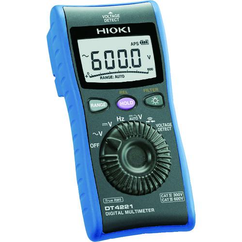 ■HIOKI デジタルマルチメータ DT4221〔品番:DT4221〕【7538570:0】[店頭受取不可]