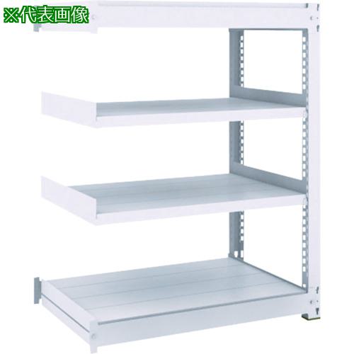 ■TRUSCO TUG型中量ボルトレス棚 450kg 連結型 1500×926×H1200 4段〔品番:TUG45045Z4B〕【7557698:0】[..