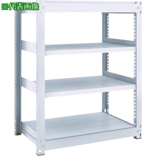 ■TRUSCO TUG型中量ボルトレス棚 450kg 単体型 1855×926×H1200 4段〔品番:TUG45046Z4〕【7557841:0】[法..