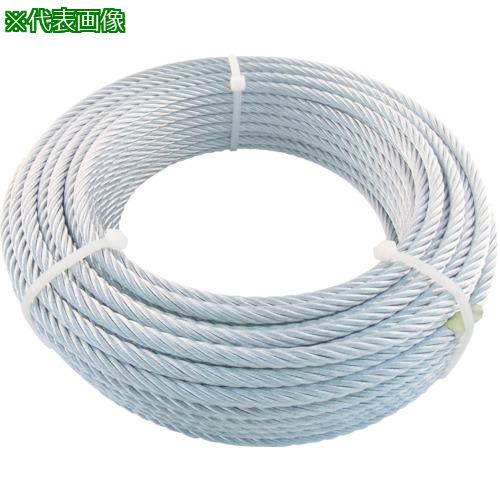 ■TRUSCO JIS規格品メッキ付ワイヤロープ (6X19)Φ6mmX50m〔品番:JWM6S50