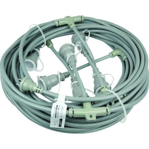 ■HASEGAWA 分岐ケーブル ESTCシリーズ 25m 防水コネクター 質量5kg〔品番:ESTC25M235〕【7621141:0】[店頭受取不可]