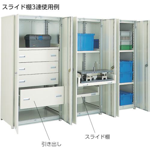 ■TRUSCO M2型棚 背板・側板・扉付 W1200XD595 3段〔品番:M26463SGD〕【7654570:0】[法人・事業所限定][直送元][店頭受取不可] [2]