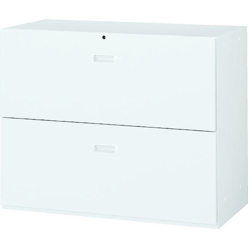 ■TRUSCO ユニット型壁面書庫 ラテラル2段 H720 ホワイト〔品番:UAW7〕【7658010:0】[法人・事業所限定][直送元][店頭受取不可]