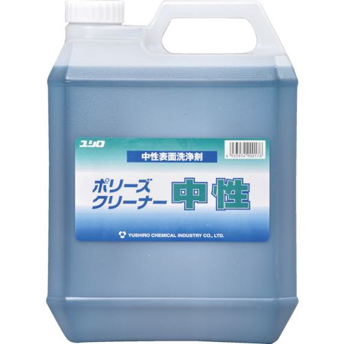 ■ユシロ 中性万能洗剤 クリーナー中性 4L《4個入》〔品番:3120000831〕【7684649×4:0】[法人・事業所限定][直送元][店頭受取不可]