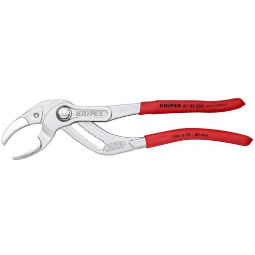 ■KNIPEX パイププライヤー クロムメッキ(SB店頭展示パッケージ仕様)〔品番:8103250SB〕【7693508:0】[店頭受取不可]
