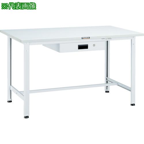 ■TRUSCO 軽荷重作業台(300kg)AE型 900X600XH740 薄型1段引出付 ホワイト色〔品番:RAE0960UDK1W〕【7702523:0】[法人・事業所限定][直送元][店頭受取不可]