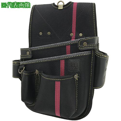 ■KH 進化シリーズ ネイルバッグ(小) 黒/緋 右腰用〔品番:SA13K〕【7708076:0】[店頭受取不可]