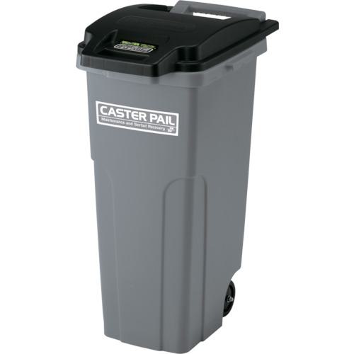 ■テラモト キャスターペール70 黒/灰〔品番:DS2241708〕【7821557:0】[送料別途見積り][掲外取寄][店頭受取不可]