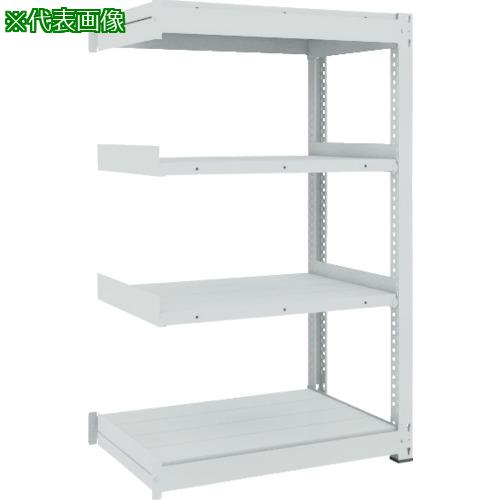 ■TRUSCO TUG型中量ボルトレス棚 600kg 連結型 1200×626×H1500 4段〔品番:TUG60054L4B〕【7830718:0】[..