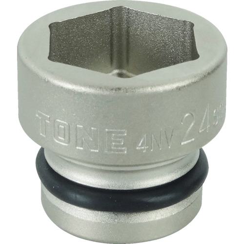 ■TONE インパクト用ショートソケット 24mm〔品番:4NV24SS〕【7838531:0】[店頭受取不可]