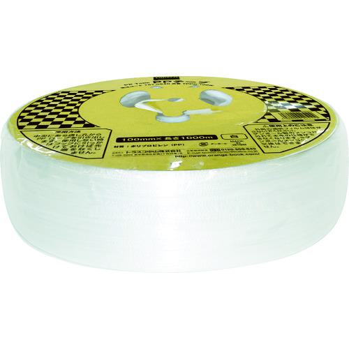 ■TRUSCO PPテープ 幅100mmX長さ1000m 白 メンコ付〔品番:TPPD100W〕【7870540:0】[店頭受取不可]