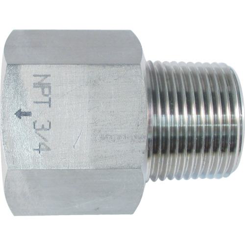 ■ASOH ステンレス製 変換内外ソケット 外PT3/4×内NPT3/4〔品番:NF8366〕【7956827:0】[店頭受取不可]