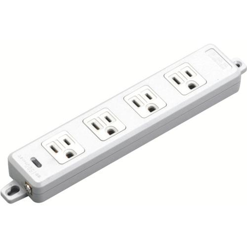 ■明工 OA用接地タップ4コ口コード5〔品番:MR7704TJ5〕【8021436:0】[店頭受取不可]