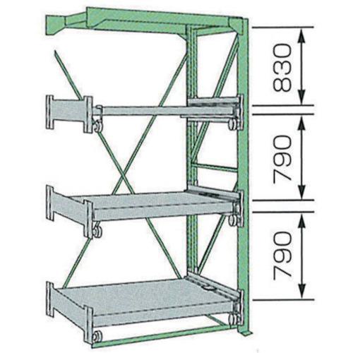 ■KDS スライドラックSSR10-2809-3HR〔品番:SSR1028093HR〕【8050911:0】[送料別途見積り][法人・事業所限定][直送][店頭受取不可]