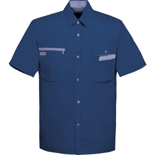 ■アイトス 帯電防止半袖シャツネイビーSS〔品番:5326008SS〕【8067253:0】[送料別途見積り][掲外取寄][店頭受取不可]