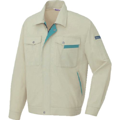 ■アイトス 長袖サマーブルゾン アースグリーン×ターコイズ 3L〔品番:AZ9600053L〕【8067559:0】[送料別途見積り][掲外取寄][店頭受取不可](4)