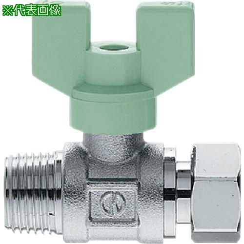 ■KAKUDAI ボールバルブ(片ナットつき)〔品番:650613X20〕【8074718:0】[送料別途見積り][掲外取寄][店..