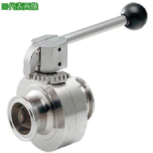 ■KAKUDAI サニタリーバタフライバルブ〔品番:69130E〕【8078828:0】[送料別途見積り][掲外取寄][店頭受..