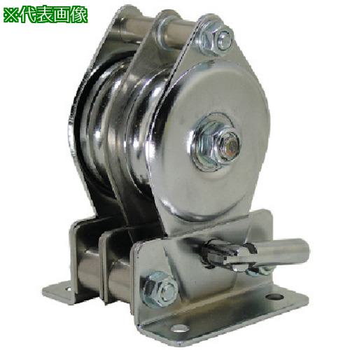 ■HHH 固定滑車たて型二車分離式 ベアリング入り〔品番:TB50X2〕【8087408:0】[送料別途見積り][掲外取寄][店頭受取不可]