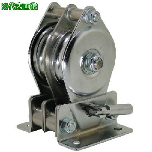 ■HHH ステンレス固定滑車たて型二車分離式〔品番:TS50X2〕【8087415:0】[送料別途見積り][掲外取寄][店頭受取不可]