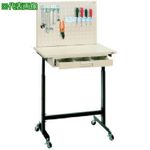 ■OS スタンドデスク(ボード付) 間口700×奥行475×高さ750~1050mm〔品番:SD1B〕【8092664:0】[法人・事業所限定][外直送元][店頭受取不可]