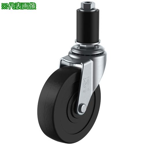 ■ユーエイ 差し込み式 自在 キャスター ゴム 車輪径50mm Lタイプ LTF型 パイプ径16〔品番:LTF50R16〕【..