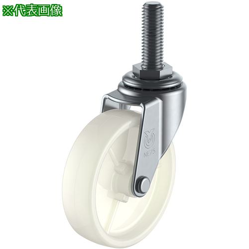■ユーエイ ねじ込み式 自在 キャスター ナイロン 車輪径65mm Lタイプ LT型 ネジ寸法M12×14ピッチ1.25〔品番:LT65NM1214〕【8093002:0】[送料別途見積り][掲外取寄][店頭受取不可]
