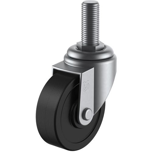 ■ユーエイ ねじ込み式 自在 ステンレスキャスター ゴム 車輪径75mm Sタイプ SUS-ST型 ネジ寸法M16×40ピッチ2〔品番:SUSST75RHM1640〕【8093301:0】[送料別途見積り][掲外取寄][店頭受取不可]