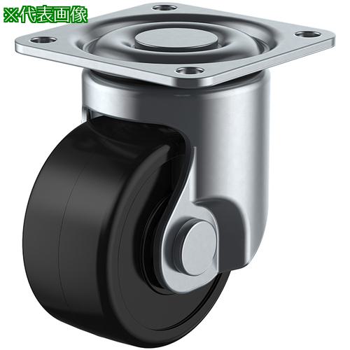 ■ユーエイ プレート式 自在 低床キャスター フェノール 車輪径65mm Hタイプ HSG型 取付寸法63×63〔品番:HSG65PB〕【8093469:0】[送料別途見積り][掲外取寄][店頭受取不可]