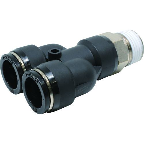 ■PISCO チューブフィッティング ブランチワイチューブ16ネジR1/2〔品番:PX1604〕【8095256:0】[店頭受取不可]