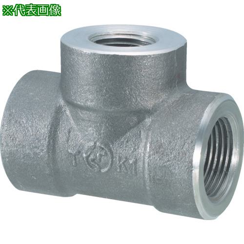 ■フジトク 径違いチーズ 異形 ティー 20A×15A 炭素鋼 ねじ込み〔品番:TPT20AX15A〕【8106522:0】[送料..