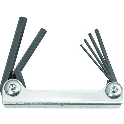 ■BONDHUS メタルナイフ型ツール ミリ6本組(3-10mm) No.14595〔品番:MHF6M〕【8108011:0】[店頭受取不可]