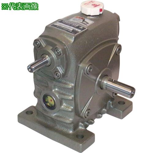 ■マキシンコー 一段ウォーム減速機 入力容量0.70kW〔品番:W60L40〕【8109848:0】[法人・事業所限定][外直送元][店頭受取不可]