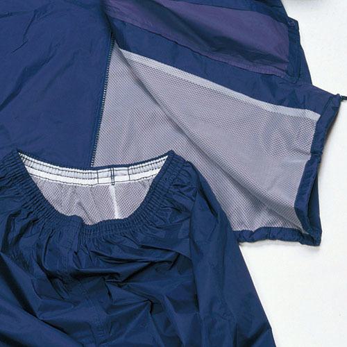 ■カジメイク セレクトレインスーツ ターコイズ S〔品番:327053S〕【8110607:0】[送料別途見積り][掲外取寄][店頭受取不可]