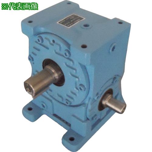 ■マキシンコー 一段ウォーム減速機 入力容量1.54kW〔品番:MABP63R30〕【8110207:0】[法人・事業所限定]..