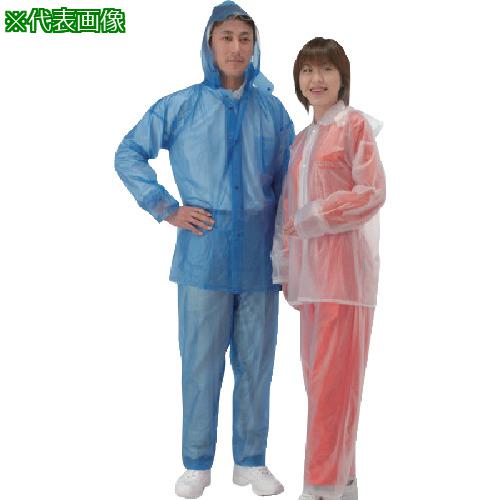 ■カジメイク レインスーツ クリア LL〔品番:150090LL〕【8110401:0】[店頭受取不可]