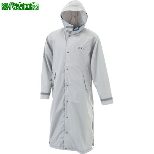 ■カジメイク エントラントレインコート シルバー LL〔品番:726071LL〕【8110686:0】[店頭受取不可]