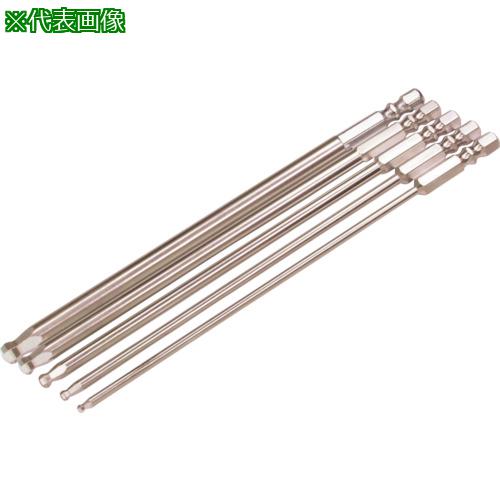 ■EIGHT 六角棒ビット テーパー 対辺6.35 溝9&13 4mmX160 単品〔品番:EA704MMX160〕【8116335:0】[店頭受取不可]